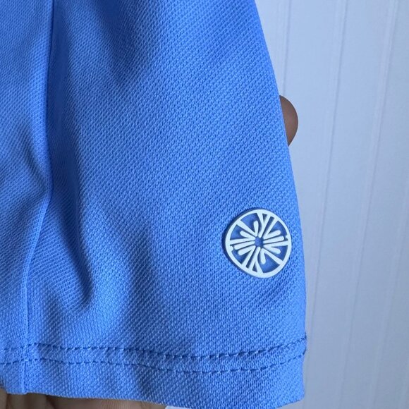 NWT LILLY PULITZER SIZE MEDIUM LUXLETIC IMARA POLO TOP *BLUE PERI* GOLF CASUAL - Picture 7 of 12
